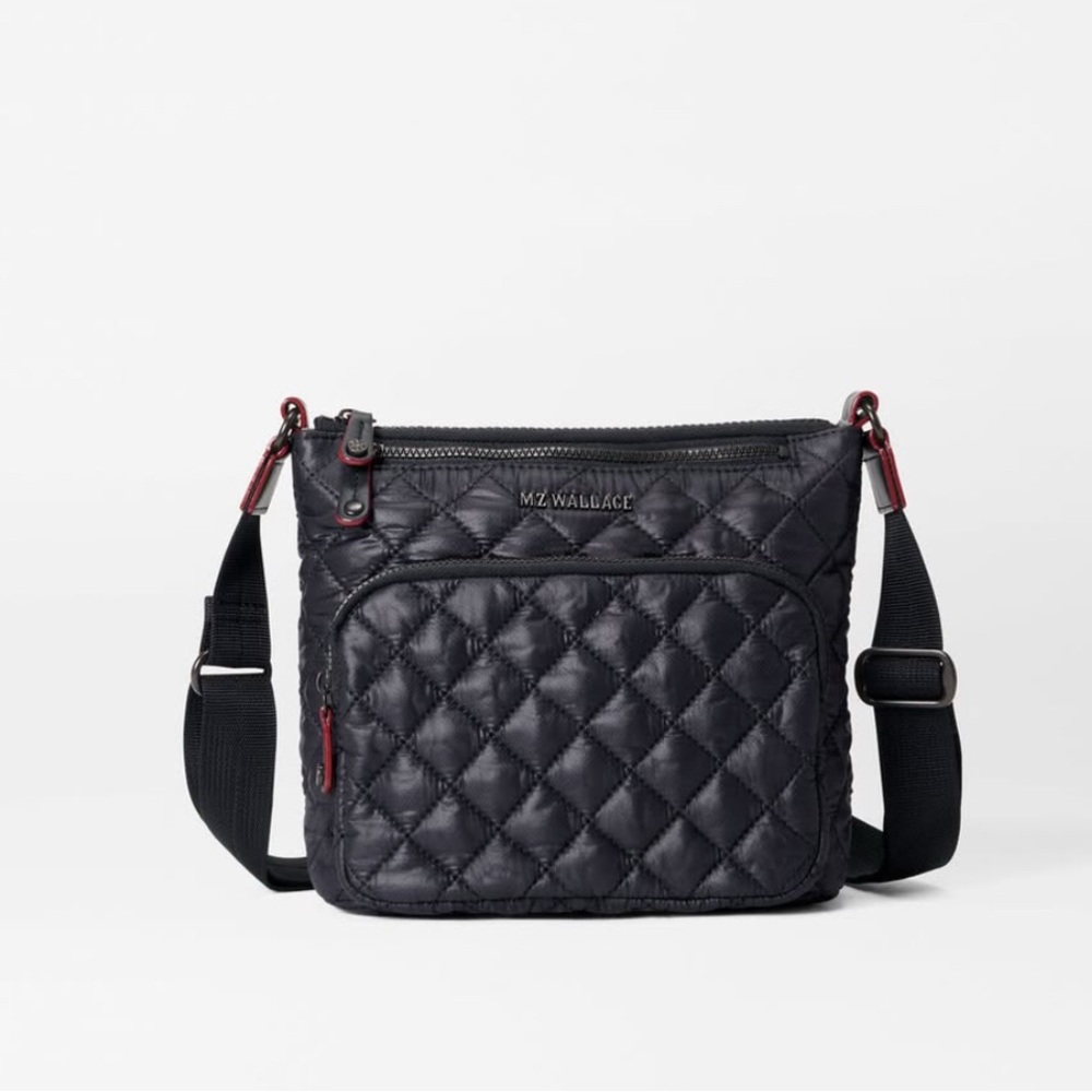 MZ Wallace Black Metro Scout Crossbody Deluxe